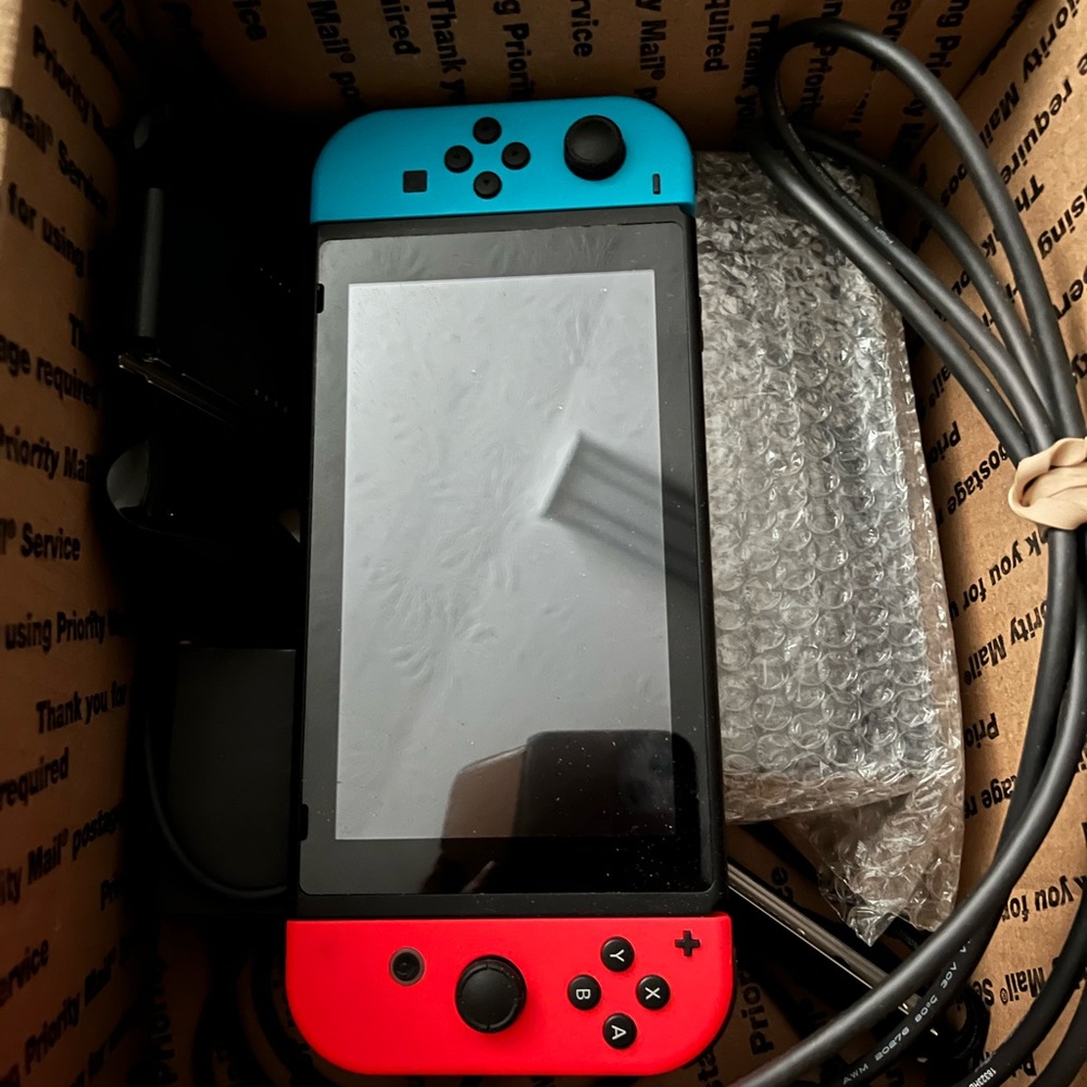 SWITCH. All the stuff plus a $100 gift card for Nintendo shop